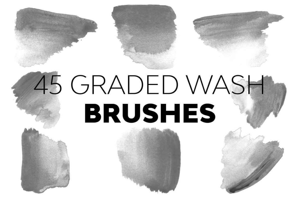 Graded wash brushes preview image.