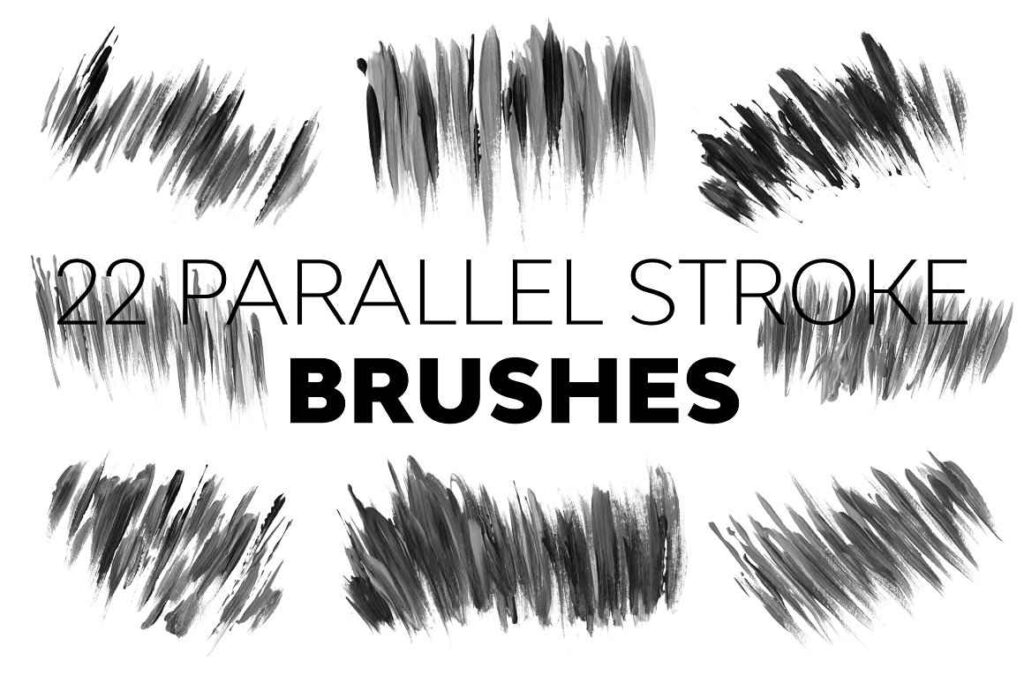 Parallel stroke brushes preview image.