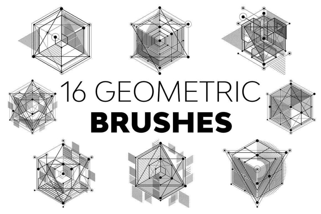 Geometric brushes preview image.