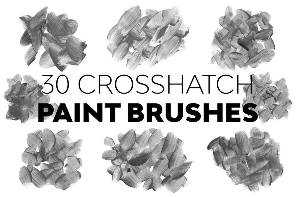 Crosshatch brushes preview image.