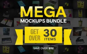 30 Handcrafted Business Mockups Bundle | Extended License