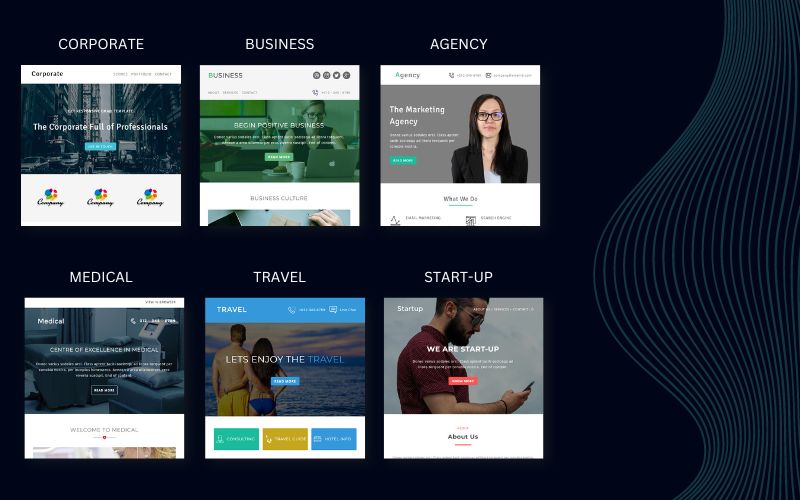 This image is a collage of mobile friendly email template including Email Marketing Templates