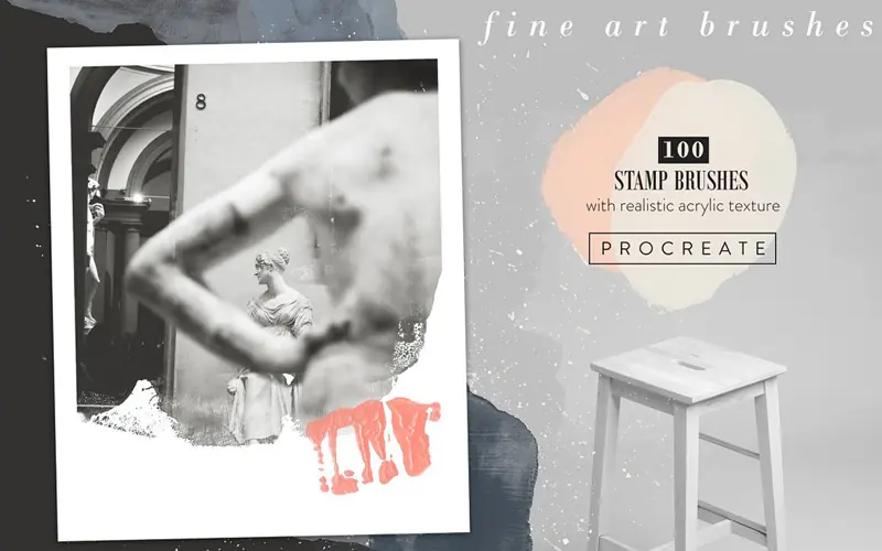 100 stamp brushes