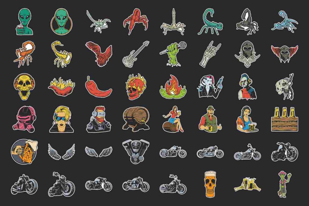 A mesmerizing sneak peek of the Megapack, featuring an assortment of handcrafted illustrations to ignite your creative genius