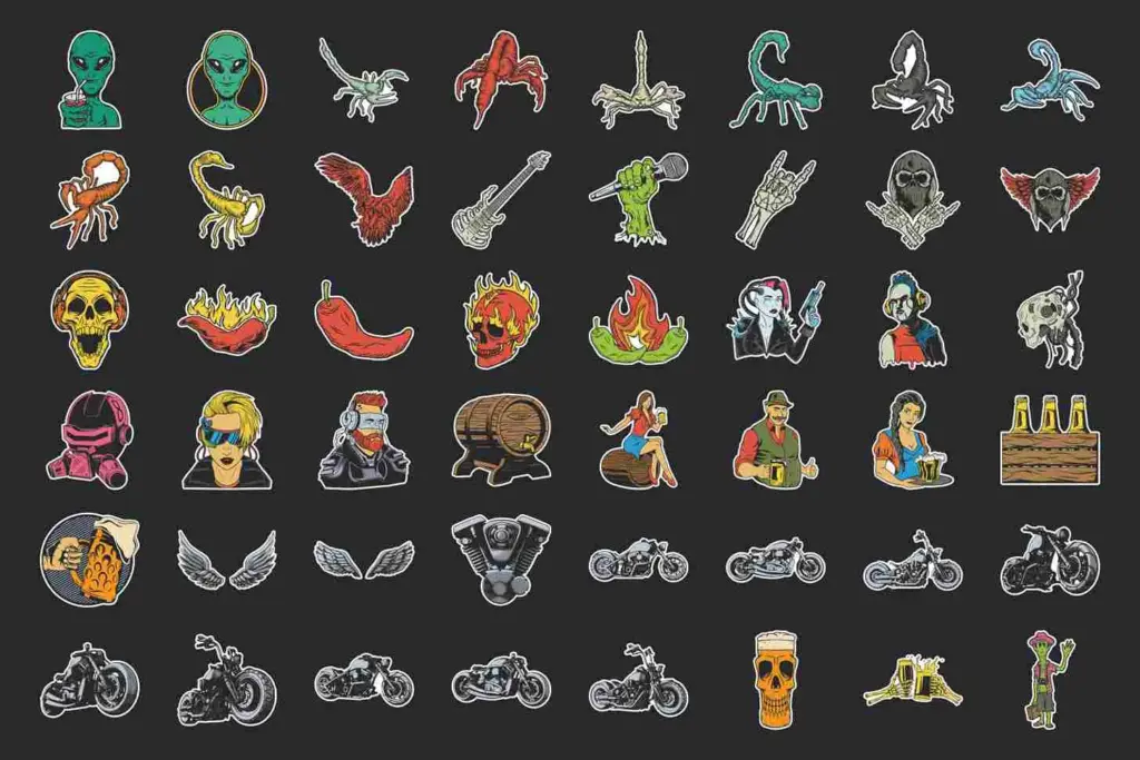 A mesmerizing sneak peek of the Megapack, featuring an assortment of handcrafted illustrations to ignite your creative genius