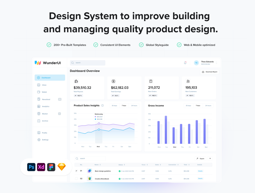 Design system interface