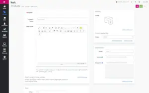 Add new products feature of Fesh - online store builder