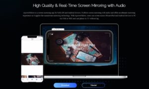 High quality screen mirroring feature of ApowerMirror -mirror App for Android