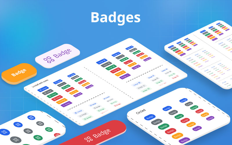 This image is displaying the badges UI of Figmatia