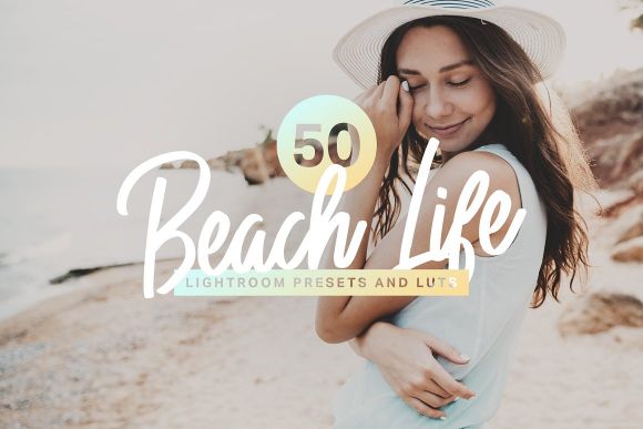 Cover image for beach life lightroom preset in the Professional lightroom preset bundle.