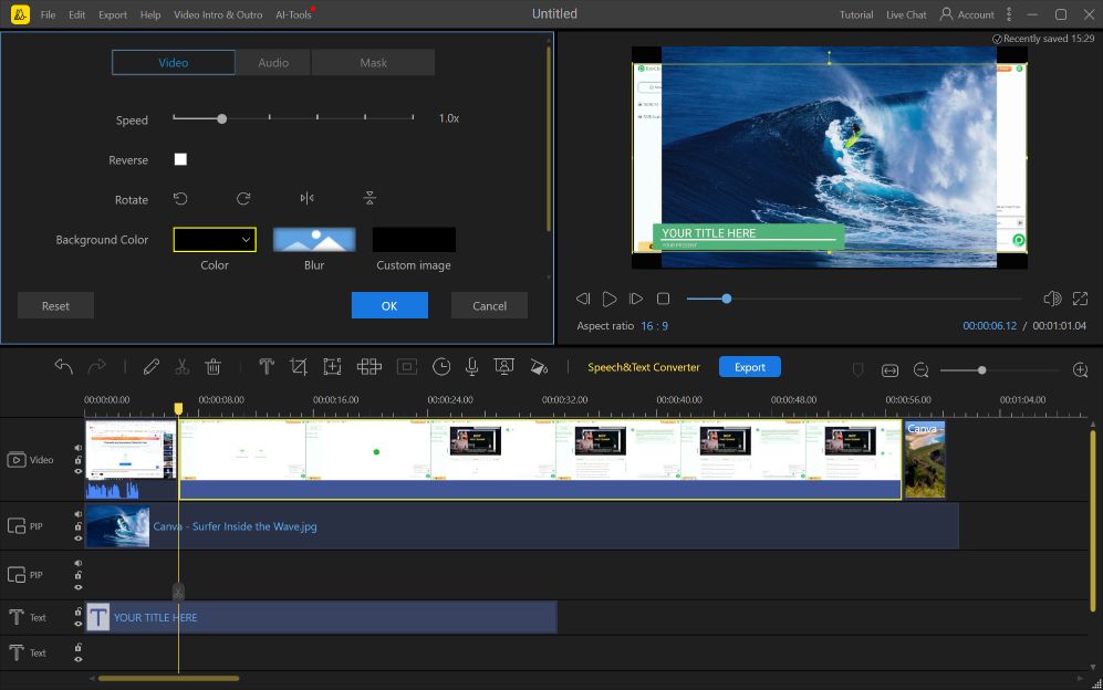 Image of BeeCut video editor -lifetime video editing software