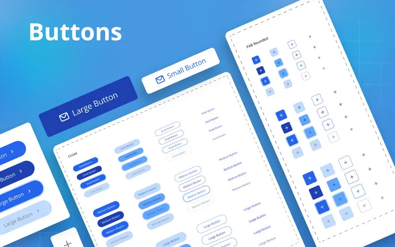 This image is displaying the buttons UI Figmatia