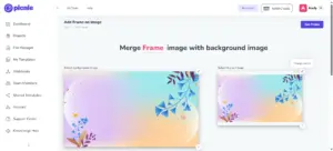 Add frame on images with Picnie graphic design creator.