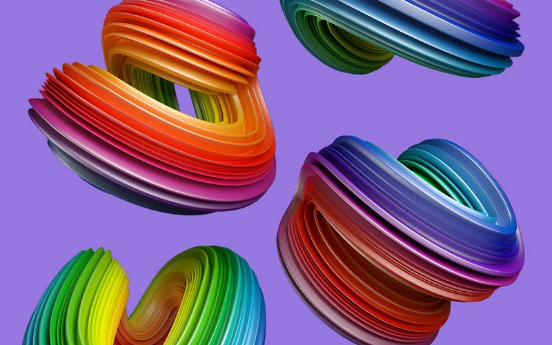 Images of multiple swirls.