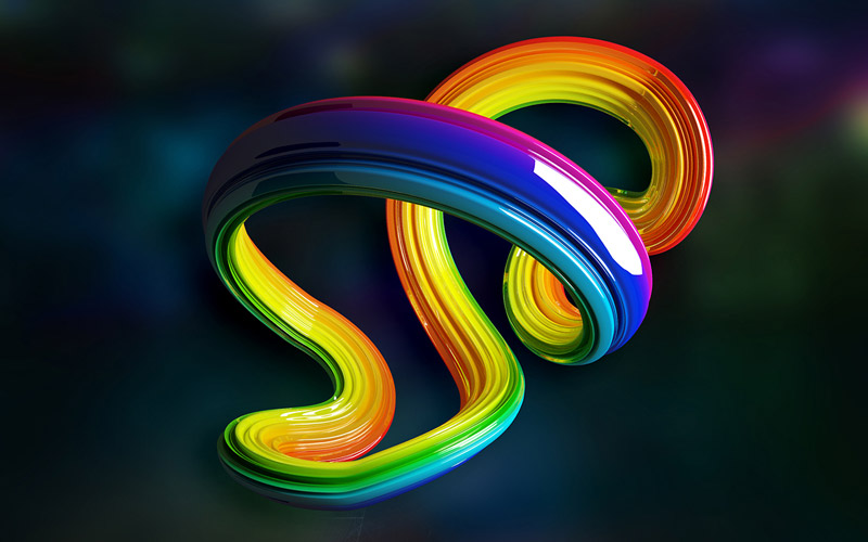 Image of a multi-colored Swirl.