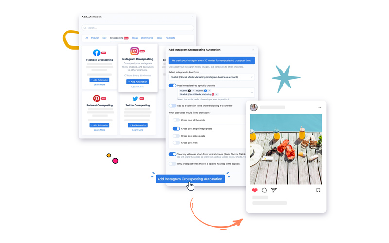 This image is dispalying crossposting preview in neulink