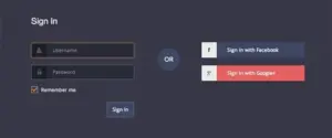 Boot login web forms preview in web Design assets bundle
