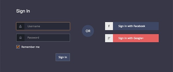 Boot login web forms preview in web Design assets bundle