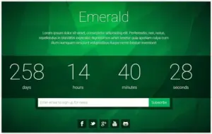 Emerald Coming Soon Template Preview