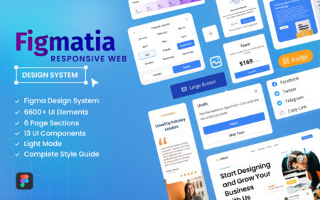Feature image of Figmatia- responsive web design system
