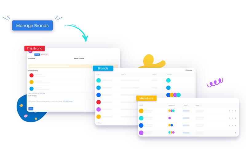 This image showing how you can manage brands on neulink