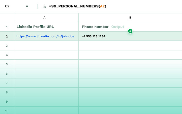 Contact details from public sources