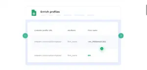 This image displays how you can enrich profiles using Sapiengraph