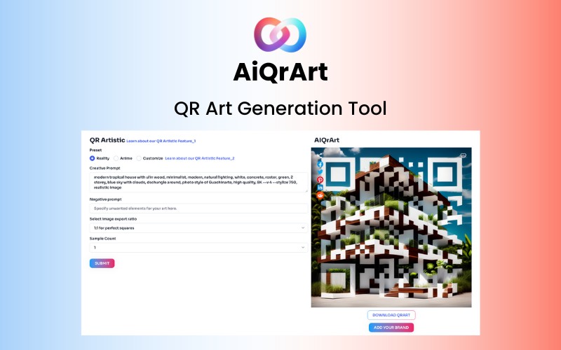 AiQrArt – QR Art Generation Tool | Personal plan
