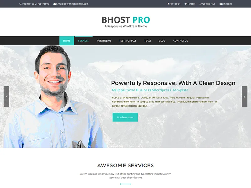 BHOST PRO - Responsive WordPress Theme