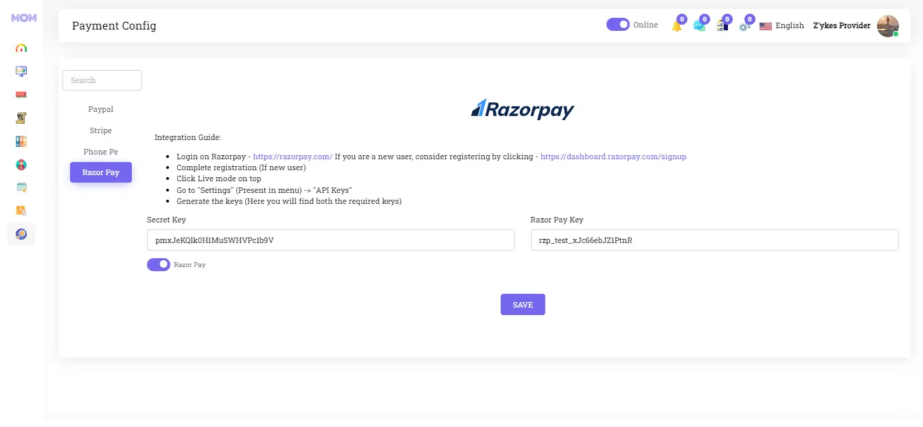 <strong>Payment Page</strong>