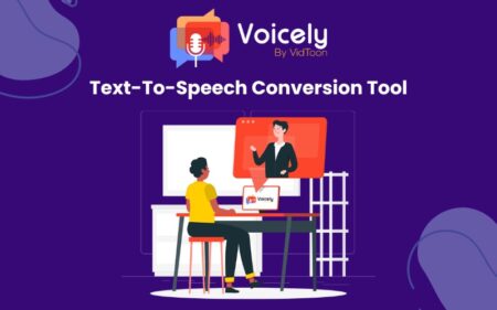 Feature image for voicely 2.0 - text-to-speech tool.