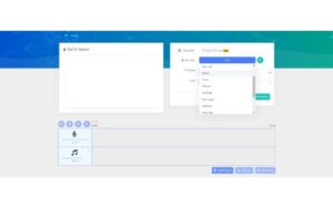 Text-to-Speech user interface of Voicely 2.0 - online voice cloner