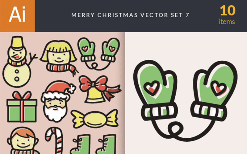 Merry Christmas vector preview