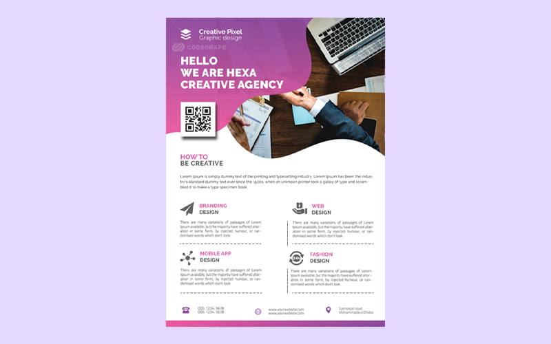 Corporate flyer template preview