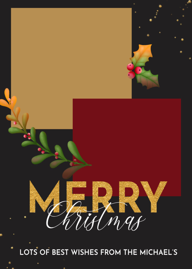Aesthetic Christmas greeting card