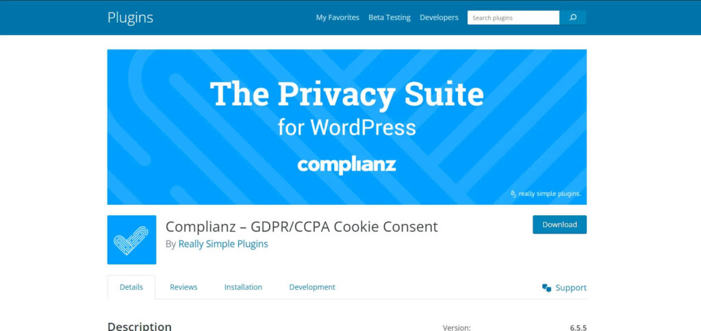 Complianz Cookie Consent feature image