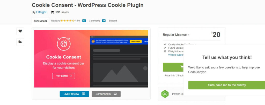 Cookie Consent wordpress plugin feature image