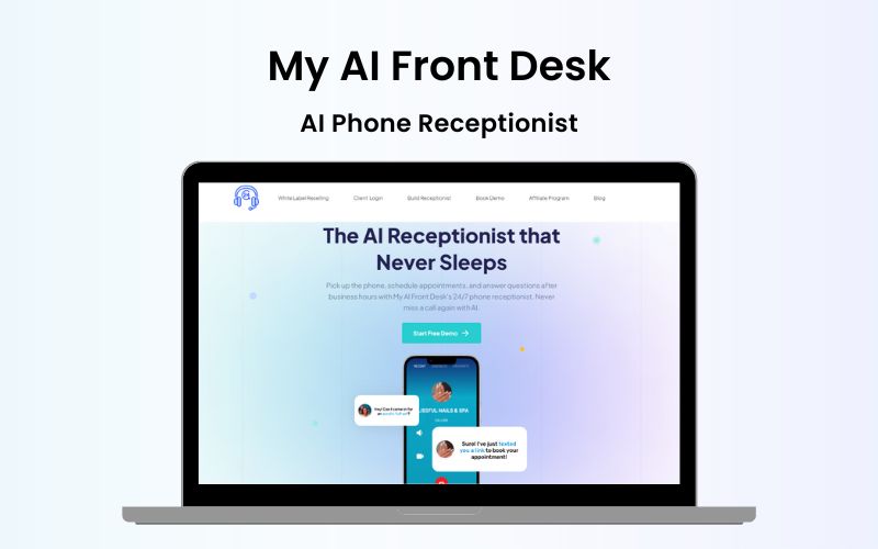 Feature image of My AI Front Desk - AI Phone Receptionist