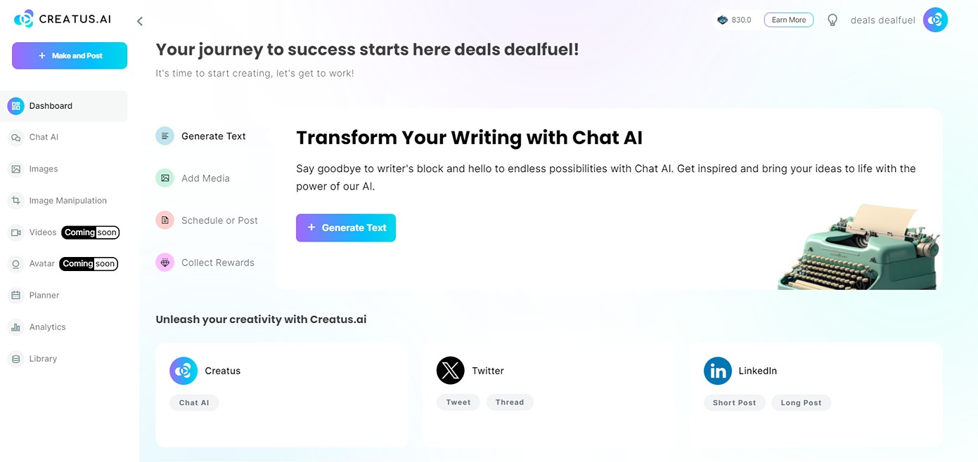 Chat AI for content