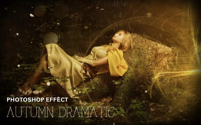 Autumn dramatic photoshop effect cover image