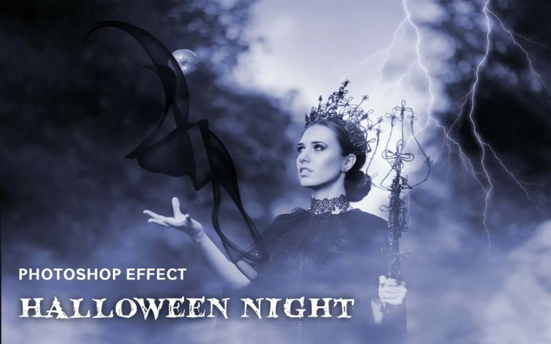 Halloween night photoshop effect cover image