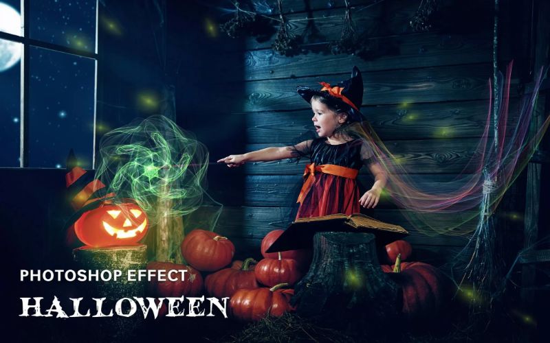 Halloween photoshop effect cover image