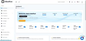 Dashboard of IdeaAize