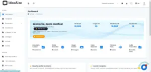Dashboard of IdeaAize