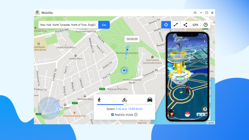 This image displays how you can access various locations with MobiGo - iphone location spoofer
