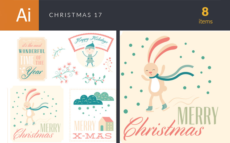 X-mas vector preview