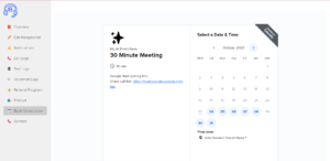 This image is displaying the booking consultation preview