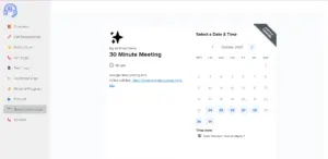 This image is displaying the booking consultation preview