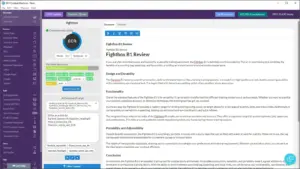 Article creator feature preview of SEO content machine