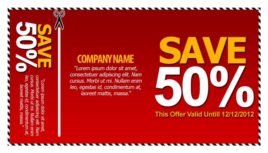 Coupon template preview image